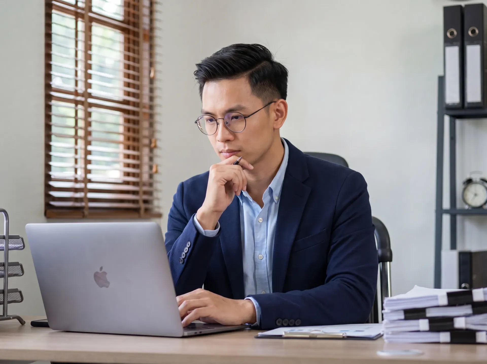 Lawyer at desk